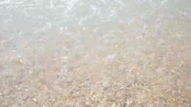 Denizde el sal, okyanus. Beach.