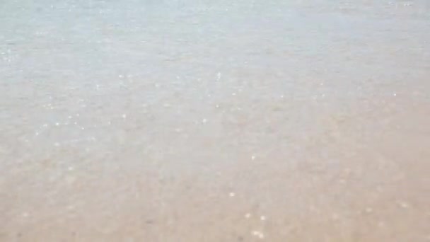 海浪在海面上 在海洋上 海滩全高清 — 图库视频影像