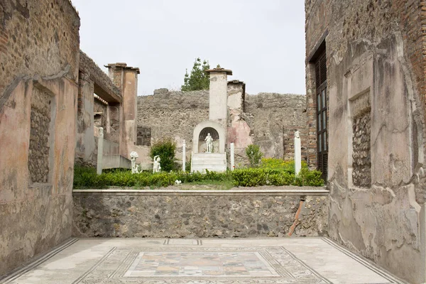 Ancient Ruined Stones Italian Roman Pompei Houses Streets — Stock Photo, Image