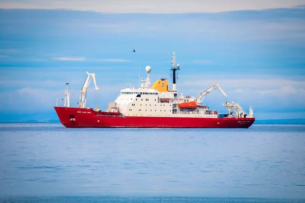 Punta Arenas Chile November 2019 Big Red White Ship Punta — Stock Photo, Image