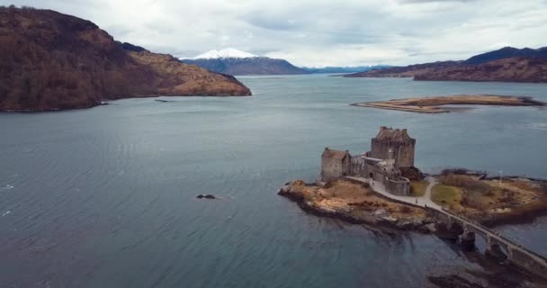 Escocia Reino Unido Marzo 2020 Imágenes Aéreas Del Castillo Medieval — Vídeos de Stock