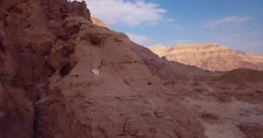 Eilat, İsrail yakınlarındaki Timna Ulusal Parkı 'nda 4K Hava Görüntüleri