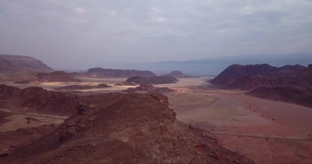 Filmagem Aérea Parque Nacional Timna Perto Eilat Israel — Vídeo de Stock