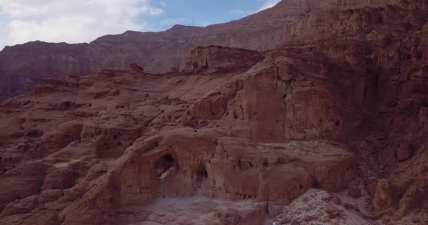 Filmación Aérea Parque Nacional Timna Cerca Eilat Israel — Vídeos de Stock