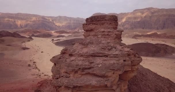 Luftaufnahmen Timna Nationalpark Bei Eilat Israel — Stockvideo