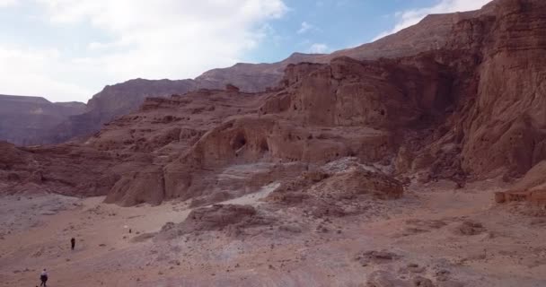 Filmación Aérea Parque Nacional Timna Cerca Eilat Israel — Vídeos de Stock