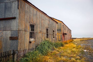 Terk Edilmiş ve Şili 'ye giden yoldaki Eski Binalar