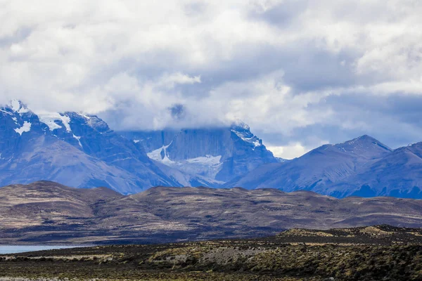 Torres Del Paine Ulusal Parkı Patagonya Şili Deki Dağlara Nanılmaz — Stok fotoğraf