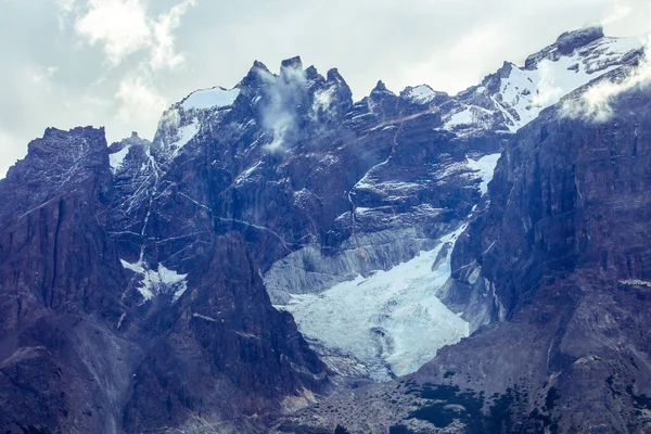 Close View Mountain Peaks Torres Del Paine National Park Patagonia — стоковое фото