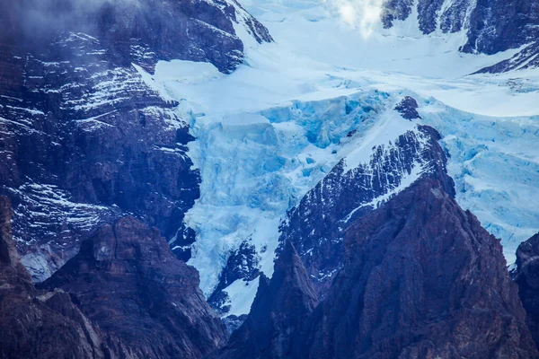 Close View Mountain Peaks Torres Del Paine National Park Patagonia — стоковое фото