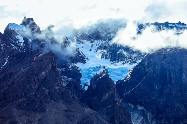 Close View Mountain Peaks Torres Del Paine National Park Patagonia — стоковое фото