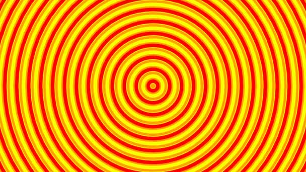 Orange and yellow circles, created from intro. Pattern animation, endless loopable movement — Stock Video