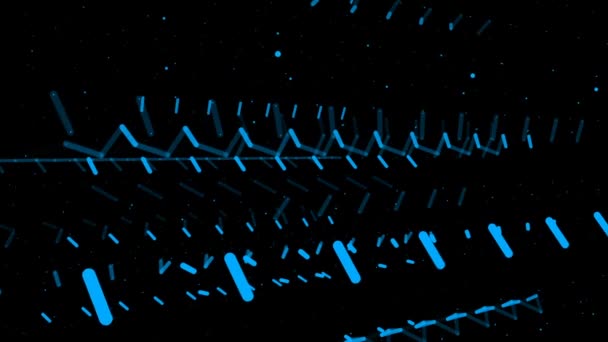 Estructura del plexo que evoluciona en movimiento orgánico. Tecnología abstracta, ciencia e ingeniería de fondo de movimiento . — Vídeo de stock