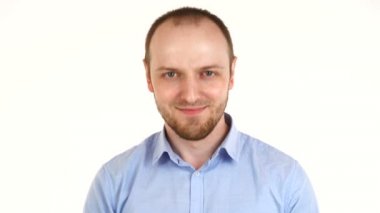 Avrupalı Adam 'ın Portresi Baş Jestle Evet Diyor