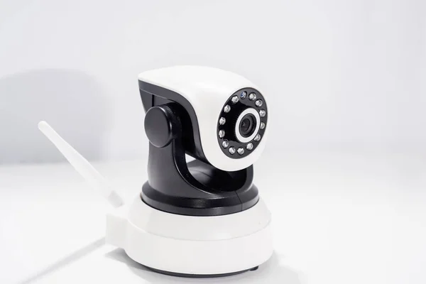 Spy Videocamera Geïsoleerd Een Witte Achtergrond Toezicht Abstracte Idee Webcamera — Stockfoto