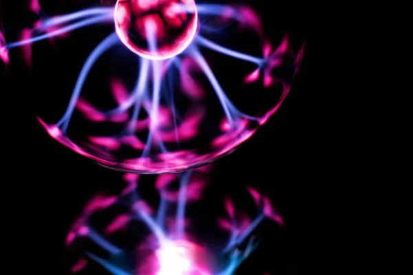 Elektrizität Feuerball Abstraktes Foto Von Elektrischen Wellen Statischer Strom — Stockfoto
