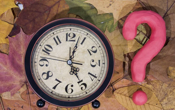 Daylight Saving Time. Wall Clock going to winter time. Autumn abstraction. Fall back time.