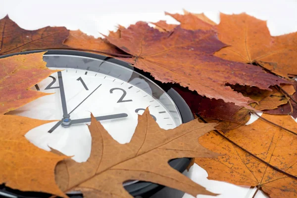 Sommerzeit Wanduhr Geht Auf Winterzeit — Stockfoto