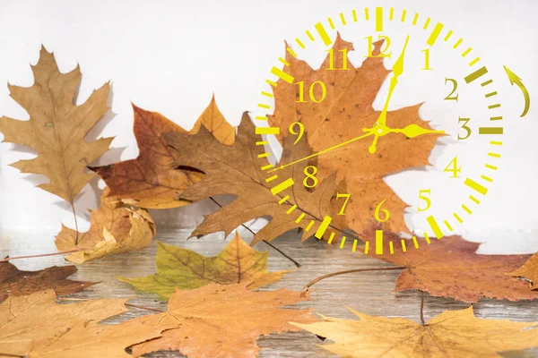 Autumn Landscape Abstraction Fall Back Time Daylight Saving Time — Stock Photo, Image