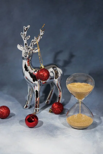 Feliz Imagem Natal Imagem Férias Abstratas Com Alguma Decoração Natal — Fotografia de Stock