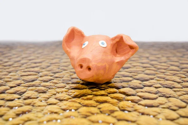 2019 상징입니다 플레이 점토로 돼지입니다 — 스톡 사진