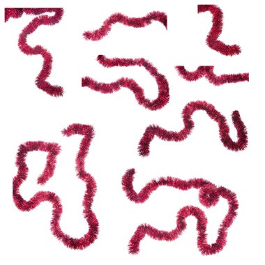 Noel çelenk. Beyaz arka plan üzerinde arka izole fotoğraf.