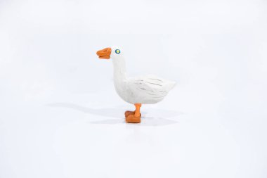 Hamuru sanat. El yapımı deve. Soyut izole fotoğraf.