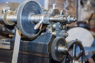 Motor çarkları, yakın görünüm. Soyut fotoğraf.