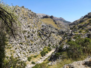 Mallorca Adası. Geçitten geçiyor.