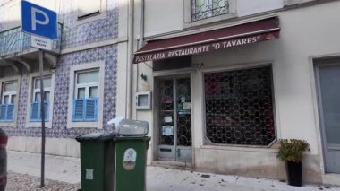 Lisbon Portugal POV summer urban lifestyle photo with historic streets