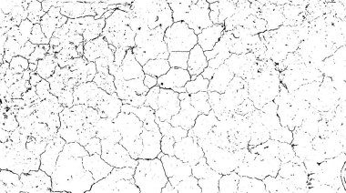 siyah ve beyaz grunge doku arka plan, grunge etkisi çatlak boyanın siyah ve beyaz çizimi, klasik toprak ve eski duvar kırılması dokusu, çatlak duvarın klasik siyah ve beyaz vektörü, yerde çatlak, 
