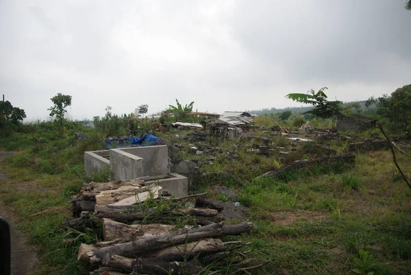 Mont Merapi Impact Dévastateur Sur Son Environnement — Photo