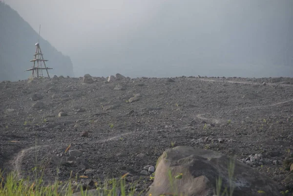 Mount Merapi Devastation Impact Its Surrounding — Stock Photo, Image