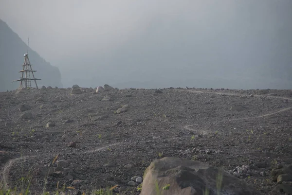 Mount Merapi Devastation Impact Its Surrounding — Stock Photo, Image