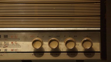 Eski Japon vintage tarzı ile radyo antika