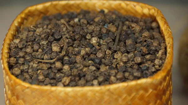 Kryddor Och Jungle Produkter Svartpeppar — Stockfoto