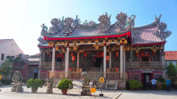 One Most Famous Landmark Penang Khoo Kongsi Clan House — Stock Photo, Image