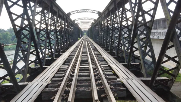Eine Der Frühesten Eisenbahnbrücken Malaysia — Stockfoto