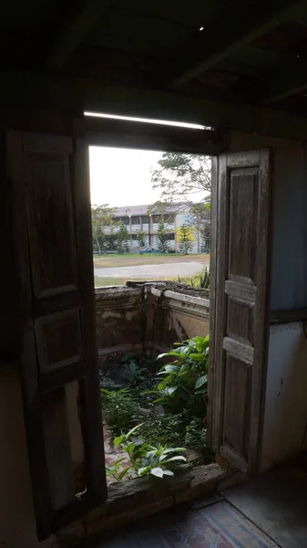 Vecchia Casa Malese Tradizionale Abbandonata Kuala Kangsar — Foto Stock