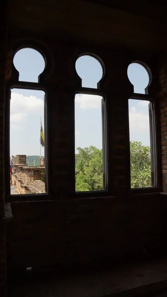 Ventanas Del Castillo Abandonado Perak Malasia — Foto de Stock