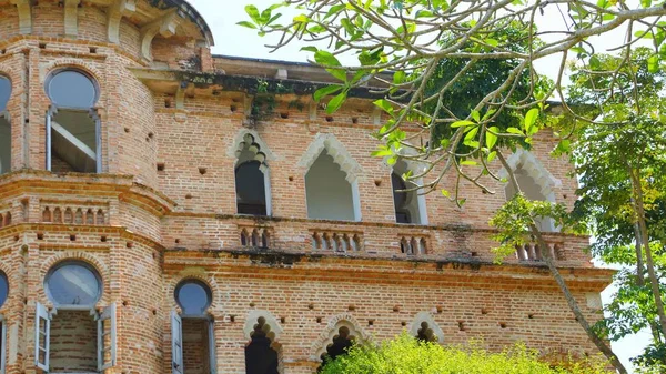 Janelas Castelo Abandonado Perak Malásia — Fotografia de Stock