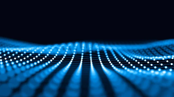 Компьютерная Геометрическая Структура Цифрового Соединения Технология Бизнес Интеллекта Бинарный Код — стоковое фото