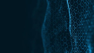 Bilgisayar geometrik dijital bağlantı yapısı. İş bütünlüğü teknolojisi geçmişi. Derin öğrenme ikili kod algoritmaları. Soyut 3D görüntüleme. Yapay zeka