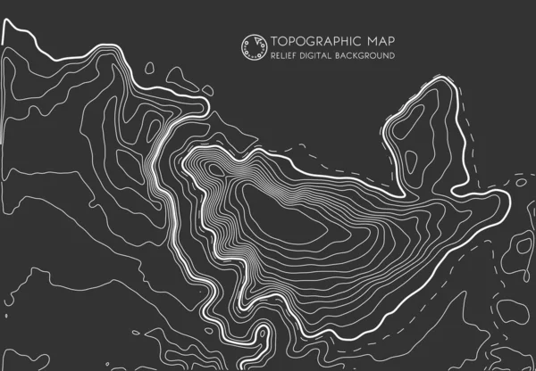 Linha Topografia Mapa Conceito Mapa Topográfico Abstrato Vetorial Com Espaço — Vetor de Stock