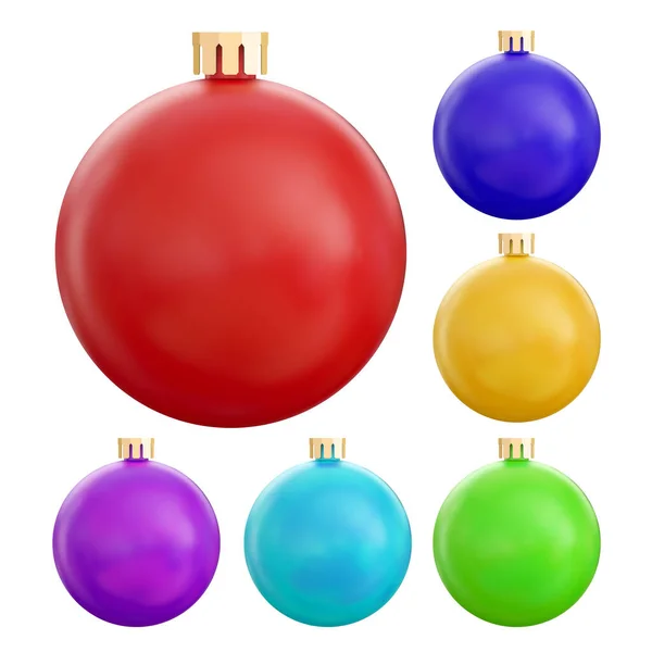 Pon Bola Roja Navidad Utilizado Para Los Ornamentos Del Árbol — Archivo Imágenes Vectoriales