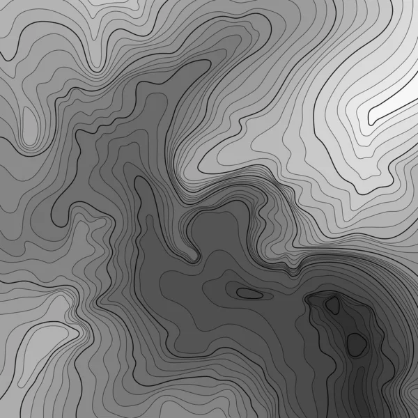 Mapa Línea Topografía Concepto Mapa Topográfico Abstracto Vectorial Con Espacio — Vector de stock