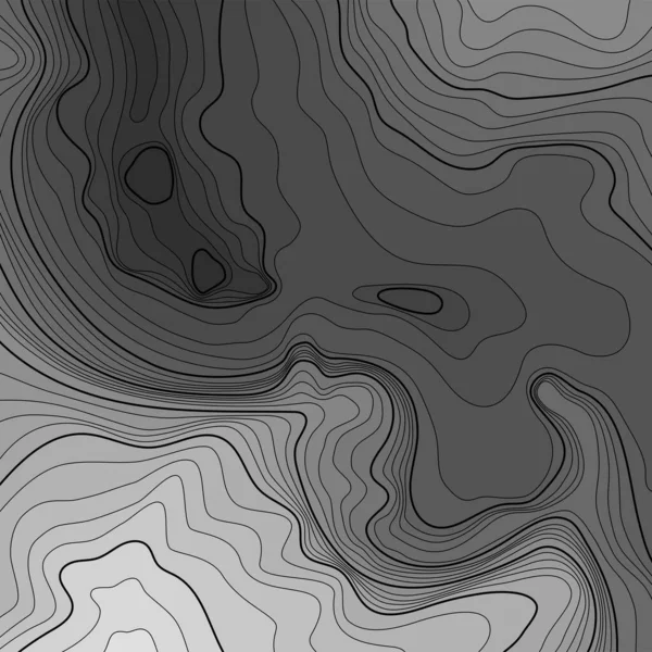 地形图 矢量抽象地形图的概念与空间为您的复制 黑色和白色的波浪 摘要剪纸 抽象的彩色波浪 飘扬的横幅 彩色几何形状 — 图库矢量图片