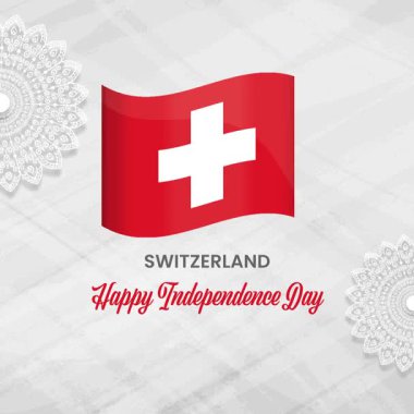 Russia Happy Independence Day Animated Video Card with Waving Flag and Ornamental Design