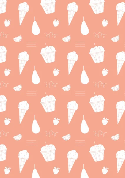 Fondo Patrón Verano Helado Fondo Pantalla — Foto de Stock