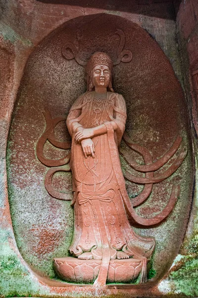 La statue de Bouddha à Leshan, Chine . — Photo